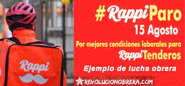 ¡Adelante con la lucha por la formalización laboral de los trabajadores de Rappi y demás plataformas tecnológicas!