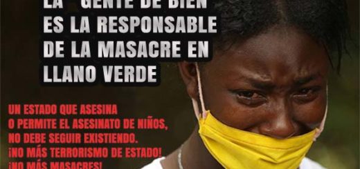 La “gente de bien” es la responsable de la masacre en Llano Verde