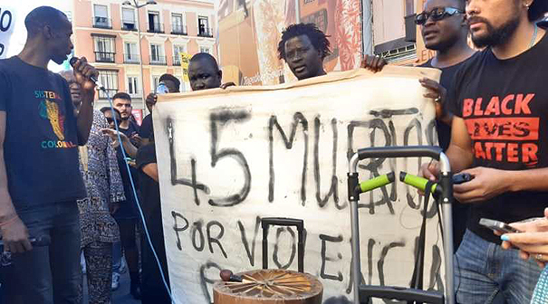 ¡Contra la masacre de migrantes en Melilla - imperialistas y gobiernos reaccionarios asesinos!