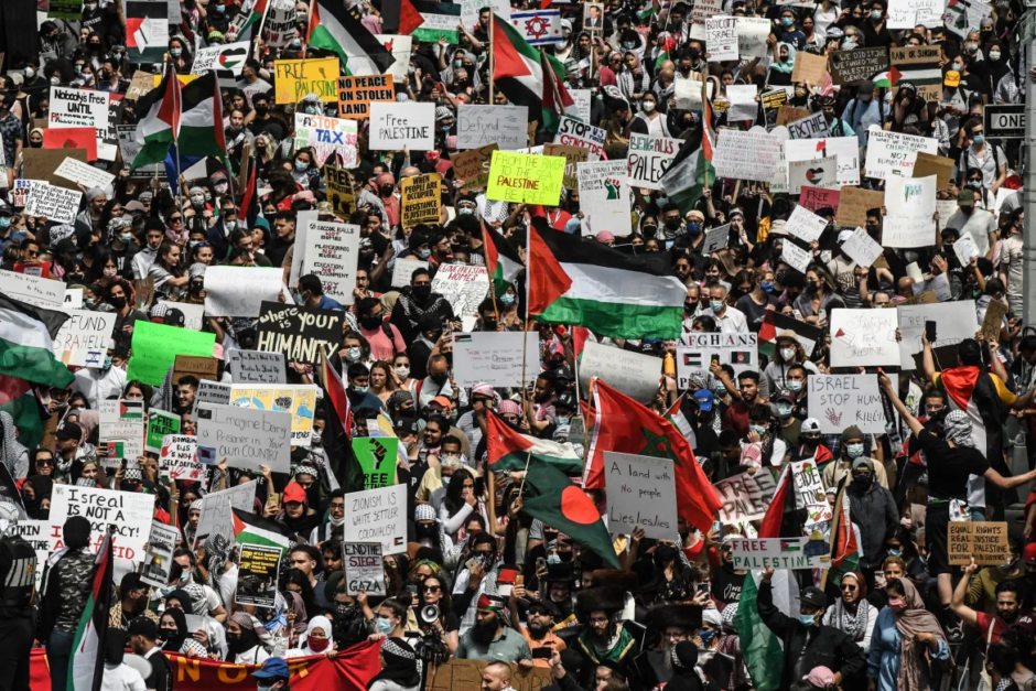 Grandes demostraciones en todo el mundo por el pueblo palestino contra Israel y el imperialismo 20