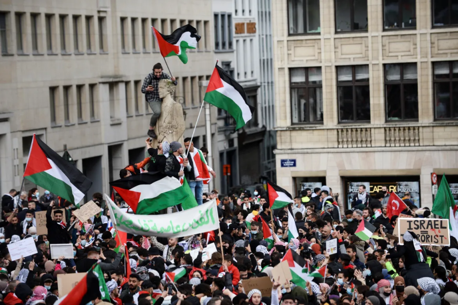 Grandes demostraciones en todo el mundo por el pueblo palestino contra Israel y el imperialismo 14