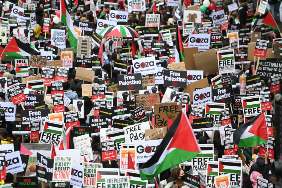 Grandes demostraciones en todo el mundo por el pueblo palestino contra Israel y el imperialismo 3