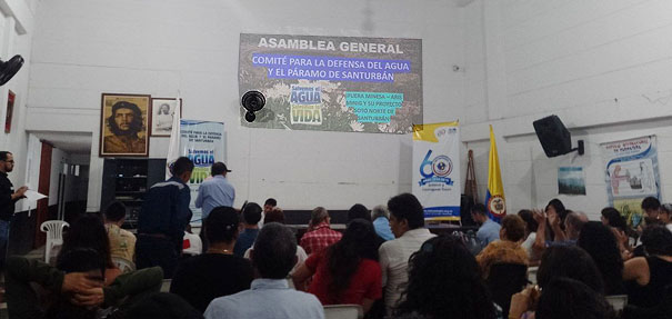 Revolución Obrera presente en la Asamblea del Comité por la Defensa del Agua y el Páramo de Santurbán
