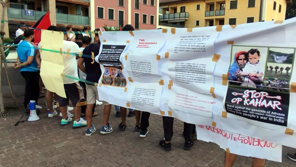 "1 de julio en Italia - Día Internacional contra la Operación Kahaar - trabajadores italianos e indios unidos"