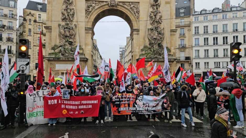 ¡Libertad para Georges Abdallah! Comunicado de prensa de la CUpLGIA tras la manifestación nacional del 21 de diciembre 1