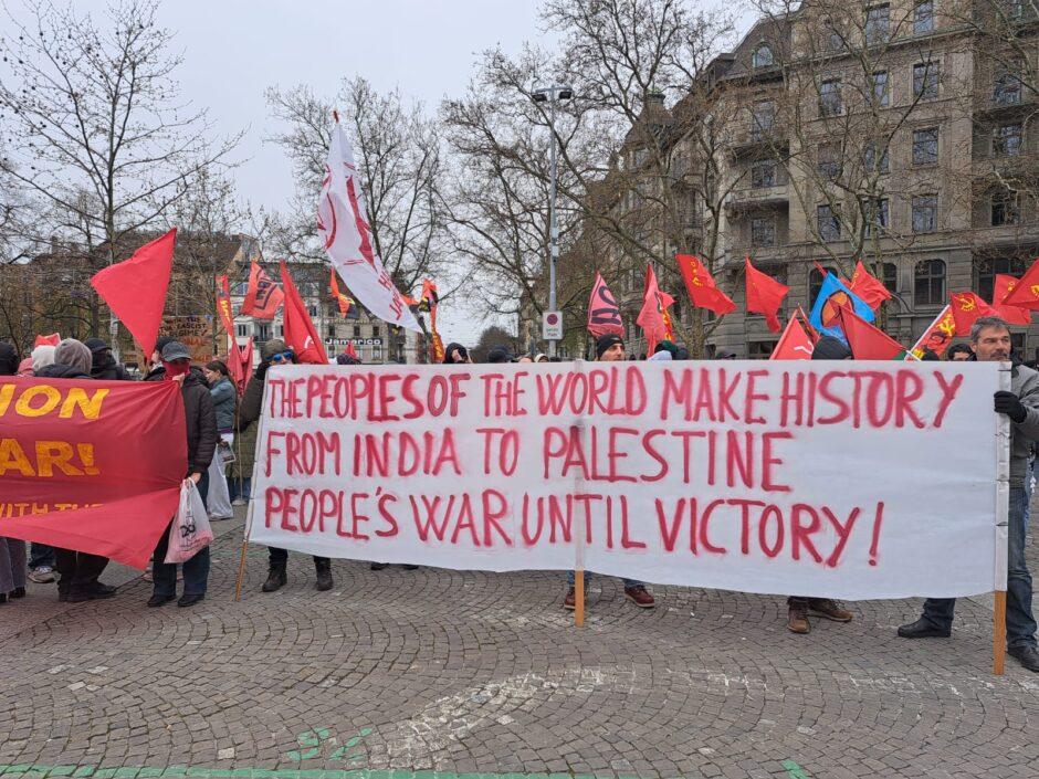 Imágenes del Día Internacional de Acción contra la Operación Kagaar en Zúrich, 28 de marzo 5