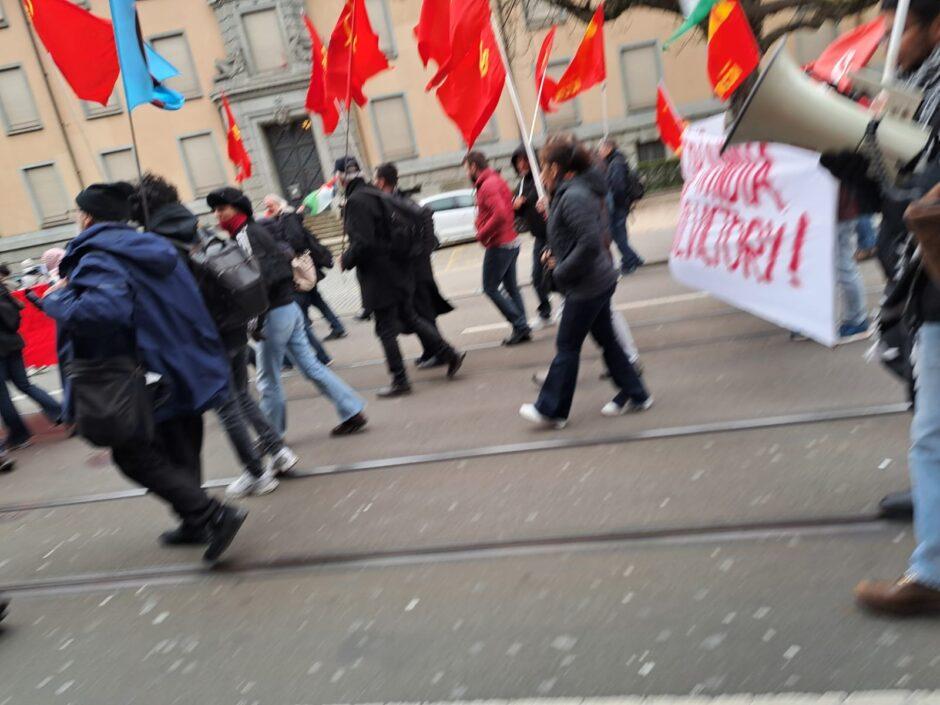 Imágenes del Día Internacional de Acción contra la Operación Kagaar en Zúrich, 28 de marzo 7