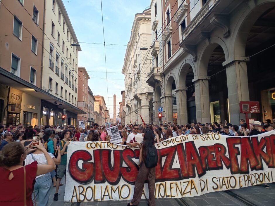 Bologna: con una multitudinaria y decidida manifestación, exige justicia para Abderrahim Fakir 2